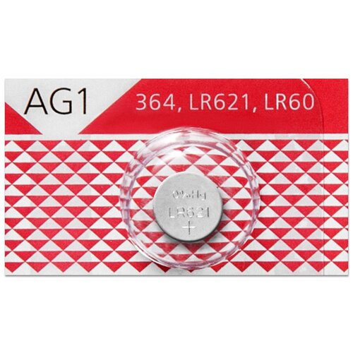 Батарейка AG1 (LR60, 364, 620, 621) 1.5V SmartBuy Blister, 1 шт. ag1 10b щелочной алкалиновый элемент питания pkcell ag1 10b тип lr60 ag1 10 шт в блистере