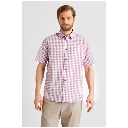 фото Рубашка baon рубашка в клетку виши baon, размер: xl, розовый