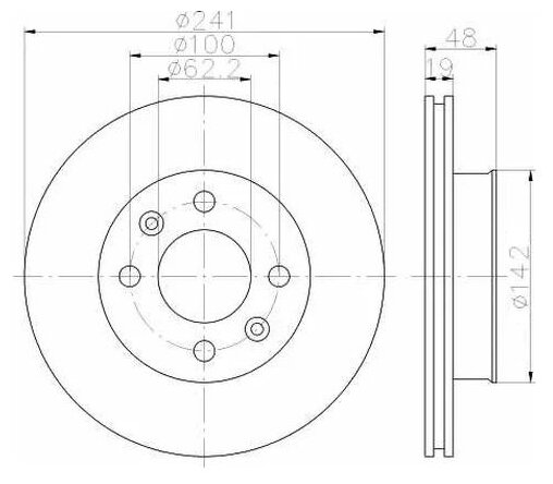 Тормозной диск передний Textar 92134103 для Hyundai Getz Great Wall Safe