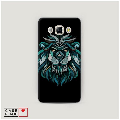 фото Чехол пластиковый samsung galaxy j5 2016 голубой лев case place