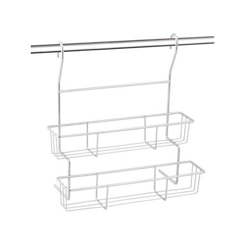 Полка двухъярусная навесная для кухни FORTUNA PR-06, 28.5*14*30.5см.