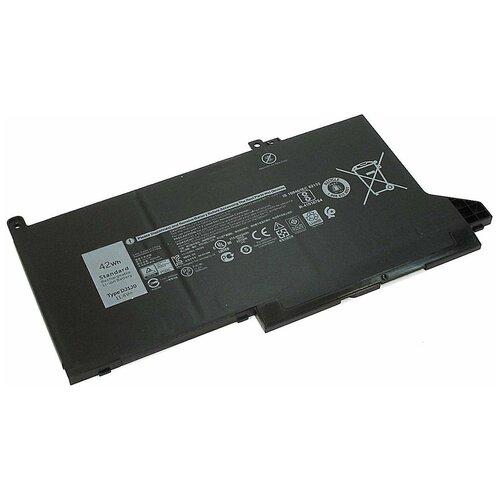 Аккумуляторная батарея для ноутбука Dell Latitude 12 7280 7480 (DJ1J0) 11,4V 42Wh