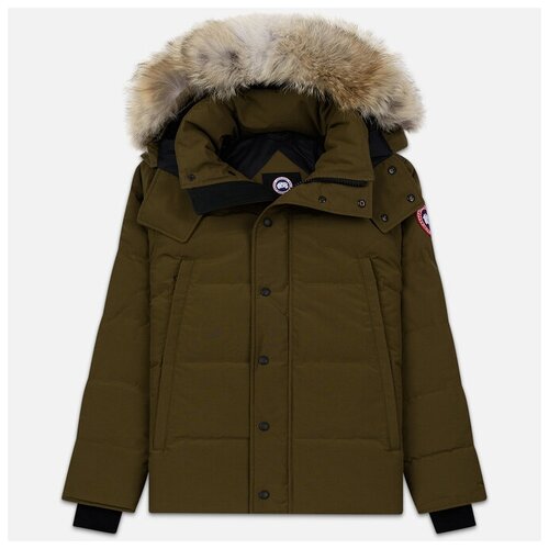 фото Мужская куртка парка canada goose wyndham оливковый , размер s