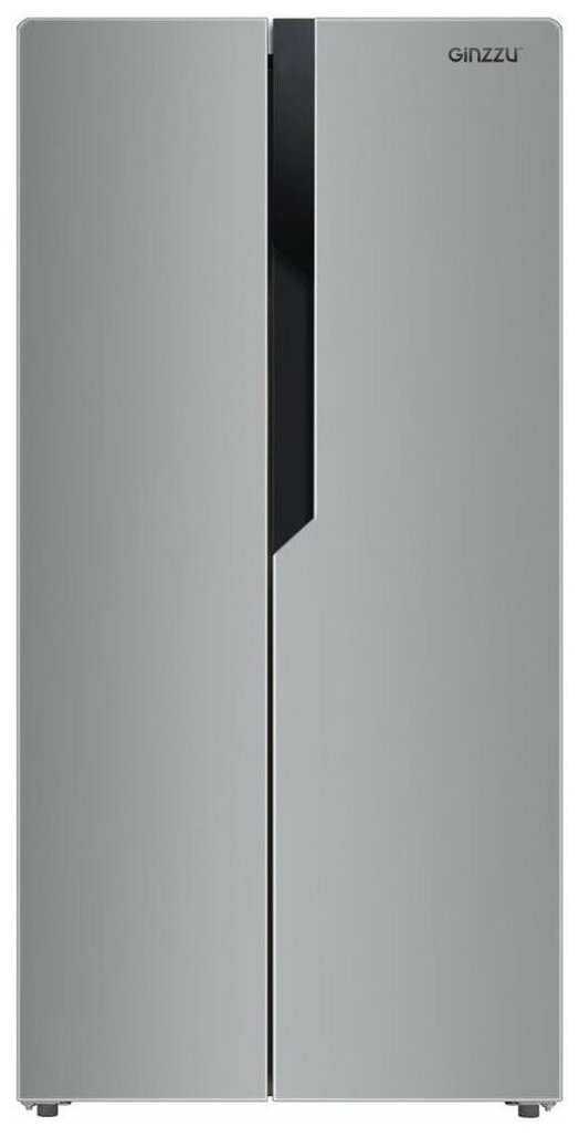 Холодильник Side by Side GINZZU NFK-420 серебристый