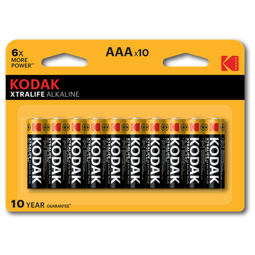 Kodak Батарейка Kodak LR03-8+2BL XTRALIFE [K3A-8+2], 10шт (30954694) батарейки kodak xtralife alkaline lr03 8 2bl k3a 8 2 10шт