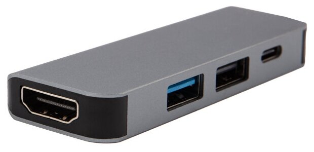 Rexant Разветвитель USB Type-C на 4 порта: 1xHDMI/2xUSB 3.0 PD/1xType-C PD 18-4151