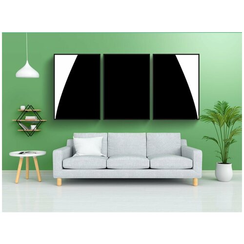 фото Набор модулных постеров для интерьера "подагра, вода, чернить" 60x90 см. в тубусе, без рамки lotsprints