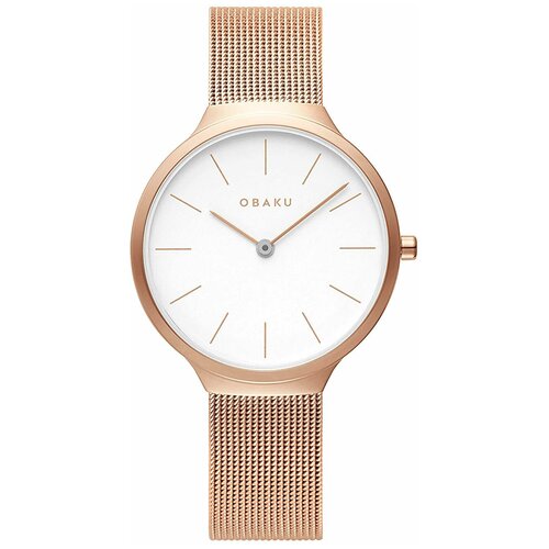 фото Наручные часы obaku часы obaku v240lxvwmv, золотой, белый