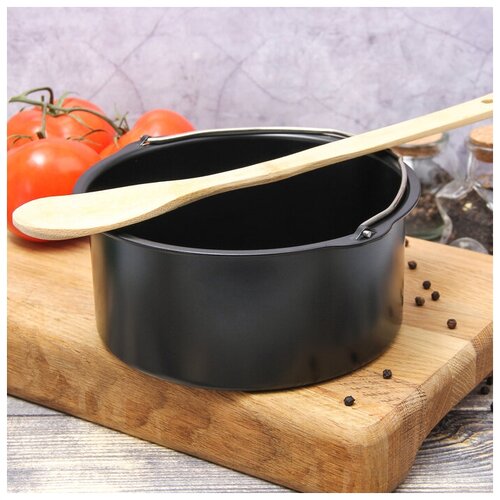 Котелок Жаклин 12 л антипригарное покрытие цвет чёрный 663₽