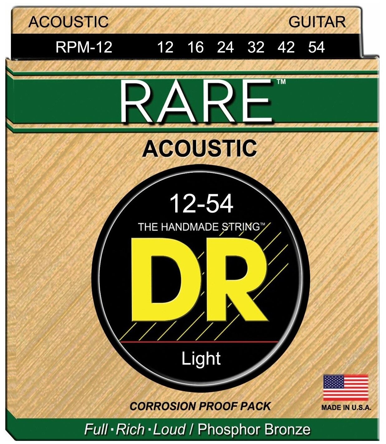 Струны для акустической гитары DR String Rare RPM-12