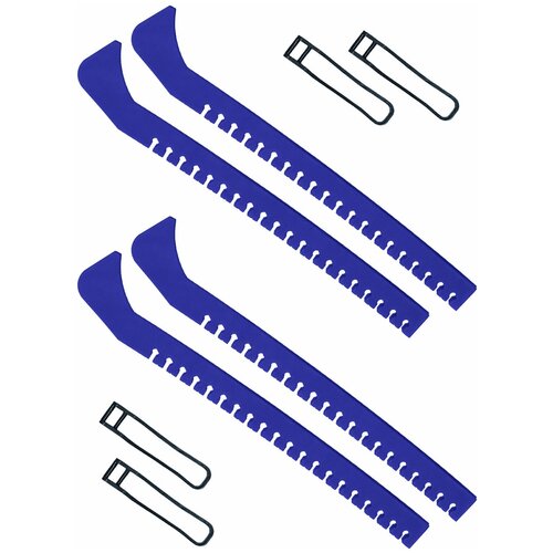 Набор зимний: Чехлы для коньков на лезвие универсальные синие набор 2 шт.