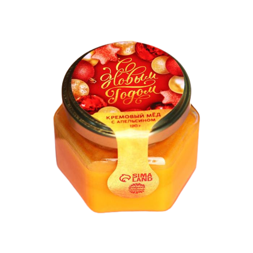Кремовый мёд «С Новым Годом» с апельсином, 120 г 6988133