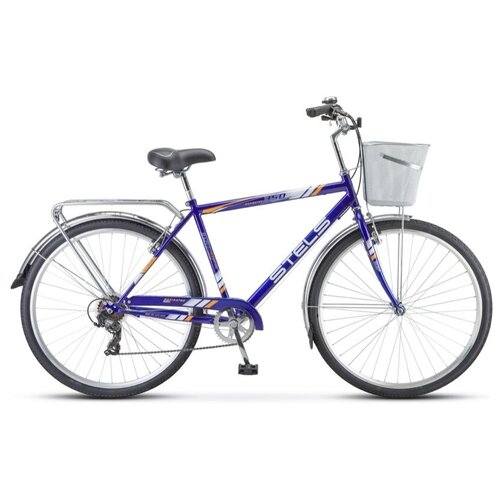 Велосипед Городской STELS Navigator 350 Gent 28 рама 20 Синий с корзиной 1481200₽