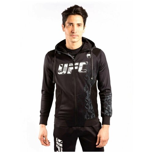 Толстовка Venum UFC Authentic Fight Week Men's Zip Hoodie, размер S, черный