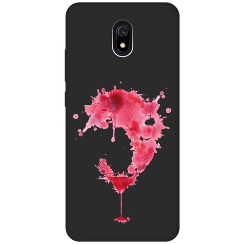 Матовый чехол Cocktail Splash для Xiaomi Redmi 8A / Сяоми Редми 8А с 3D эффектом черный матовый чехол locked w для xiaomi redmi 8a сяоми редми 8а с 3d эффектом черный