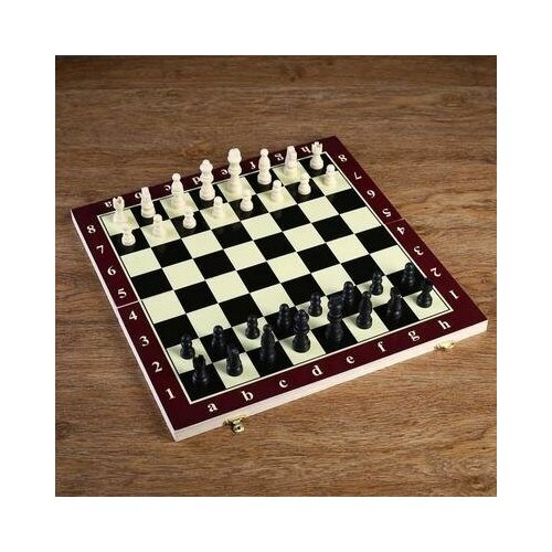 Игра настольная Шахматы, доска дерево 39х39 см 578802 . игра настольная шахматы доска дерево 39х39 см