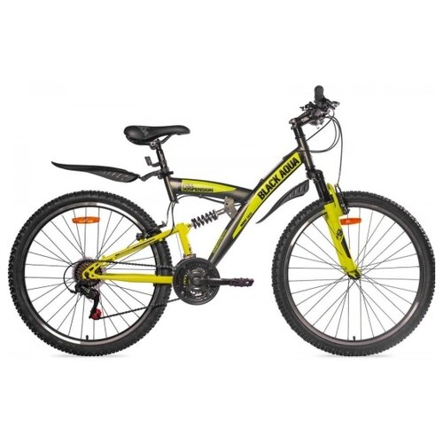 Горный (MTB) велосипед BlackAqua Mount 1641 V 26 (2020) хаки-лимонный (требует финальной сборки)