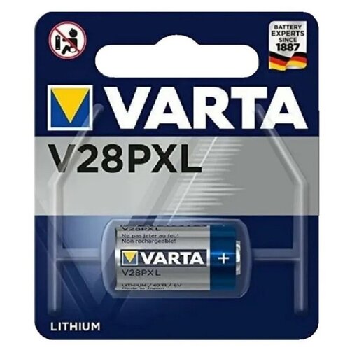 Элемент питания Varta V28PXL Lithium 6V (1шт) элемент питания saft ls 14500 std aa 2 6ah 3 6v цена за 1шт 08995 3581