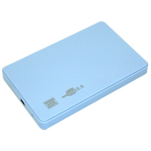 бокс для жесткого диска 2 5 пластиковый usb 3 0 dm 2508 белый Бокс для жесткого диска 2,5 пластиковый USB 2.0 DM-2508 синий