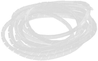 Спиральная оплетка для проводов, 8мм, 10.5м прозрачная