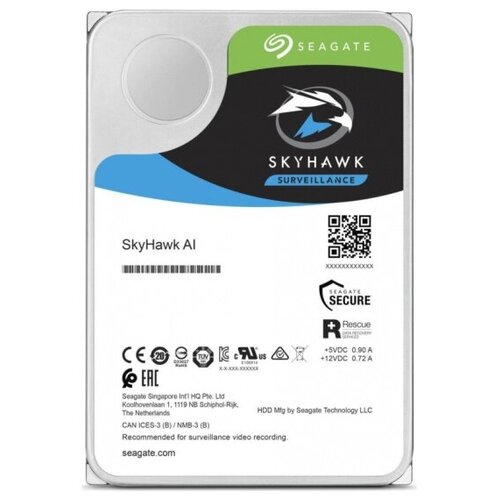 Жесткий диск 35 Seagate SkyHawk AI 18 ТБ SATA III 256 Mb 7200 rpm ST18000VE002 4564000₽
