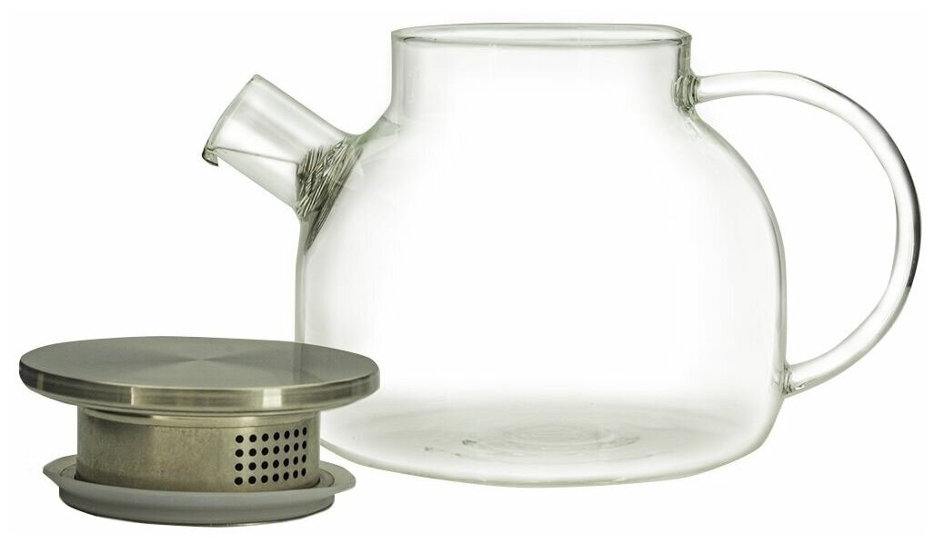 Olivetti Заварочный чайник GTK097, 0.9 л, прозрачный - фотография № 5