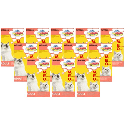 ME-O ADULT №5 для взрослых кошек с тунцом и красным окунем в желе (80 гр х 12 шт)