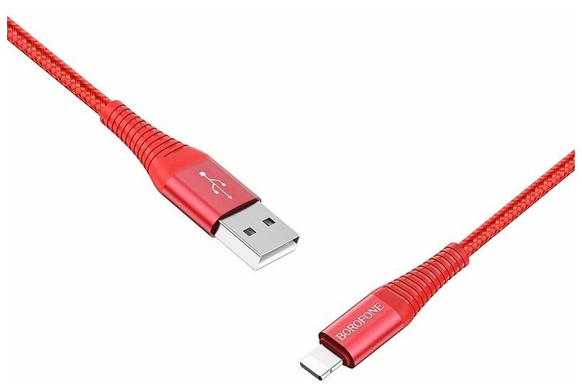 Кабель Borofone BX29 Endurant charging data cable for Lightning Red