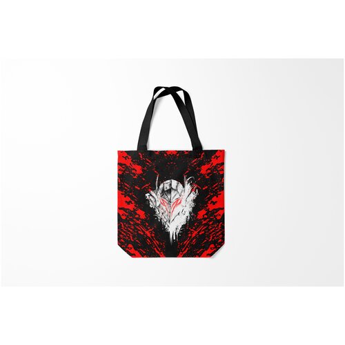 фото Сумка-шоппер / 40х40 см / аниме / берсерк маска белая burnettie