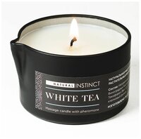 Парфюм престиж М Массажная свеча с феромонами Natural Instinct WHITE TEA - 70 мл.