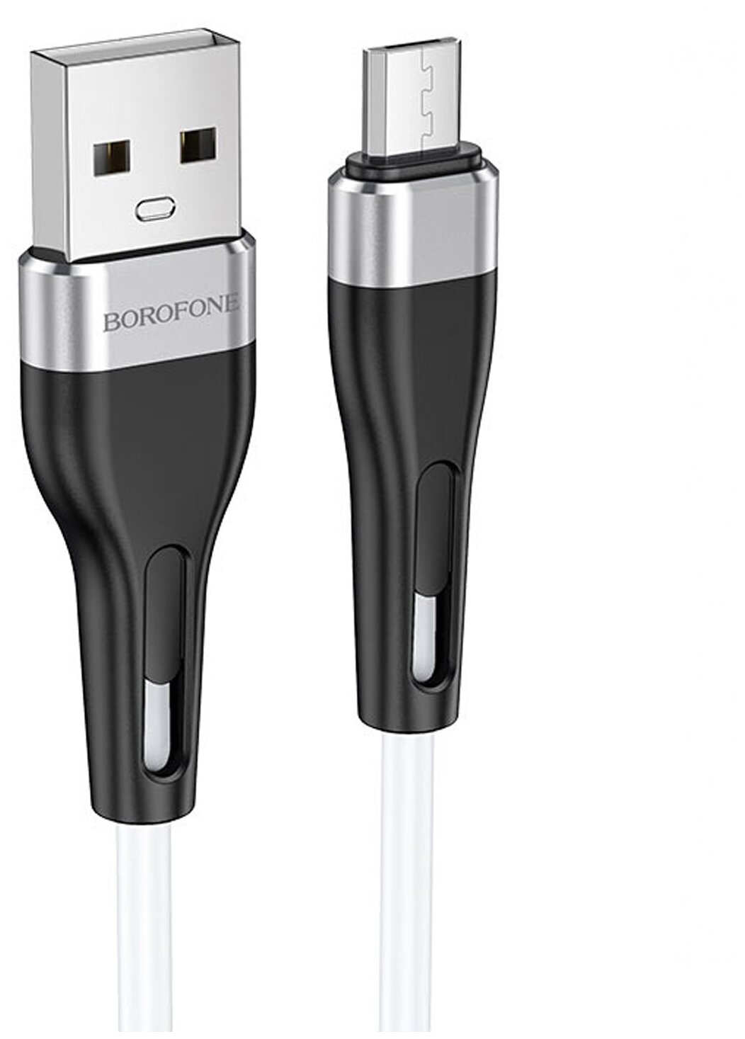 Data кабель USB Borofone BX46, micro usb, белый