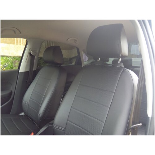 Авточехлы Hyundai Solaris 1 (седан) с 2010 - 2017 гг экокожа