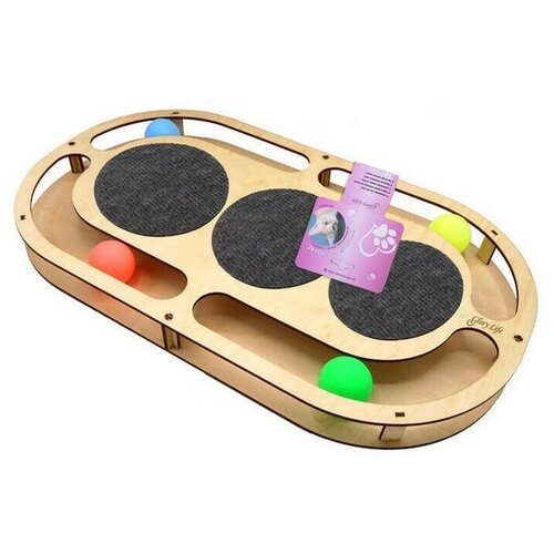 GoSi Махалка Хвостик норки на картоне с еврослотом натуральный хвостик норки на пружине дразнилка для кошек пластик черный 5х70 см, шт