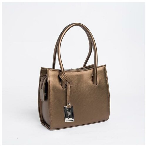 фото Сумка-тоут на молнии, цвет бронзовый el masta