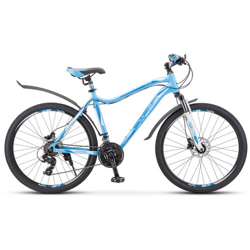 Женский велосипед Stels Miss 6000 D V010 (2023) 17 Голубой (161-178 см) женский велосипед stels miss 6000 d v010 2023 17 голубой 161 178 см