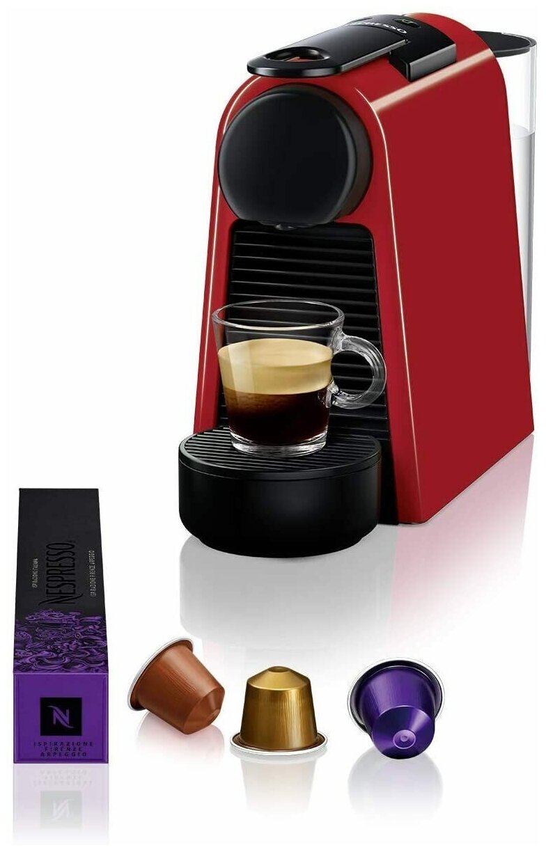 Nespresso C40 Inissia Кофеварка Красная - фотография № 5