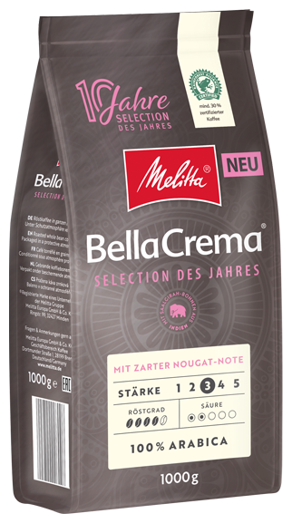 Кофе в зернах Melitta Bella Crema Selection des Jahres mit Uluba (Sambia)