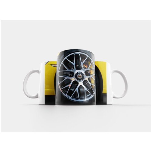 фото Кружка "колесо автомобиля, porsche, деталь" 320 мл lotsprints