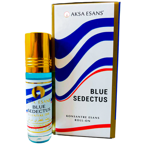 Арабские масляные духи AKSA ESANS Blue Sedectus / Шариковые масляные духи / 6 мл aksa esans масляные духи krid aventa 6 мл