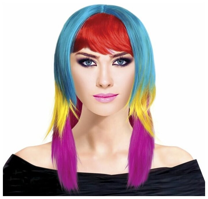 Парик "Супер Медиум" Цветной из искусственного волоса