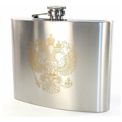 Фляжка из нержавеющей стали, с гербом России, 950 мл. (32 oz)