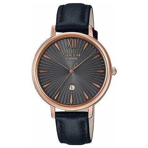 фото Наручные часы casio sheen she-4534pgl-1a, серый, черный
