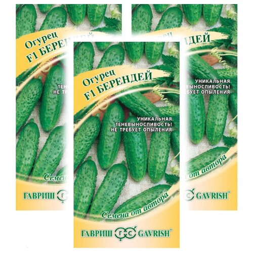 Комплект семян Огурец Берендей F1 семена от автора х 3 шт.