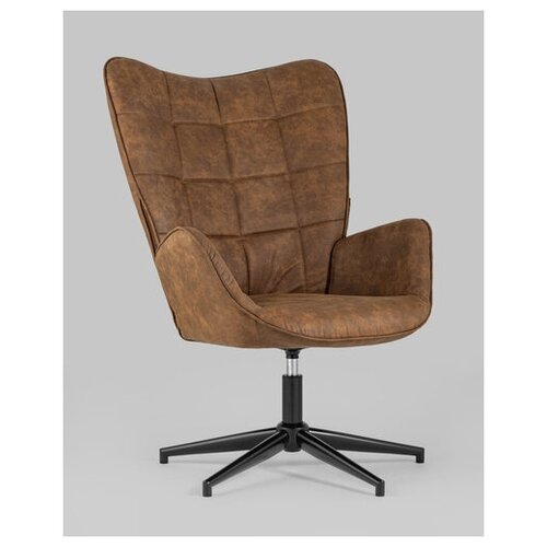 фото Кресло ирис вращающееся,иск.замша коричневая stool group