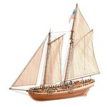 Artesania Latina Сборная деревянная модель корабля Artesania Latina Virginia American Schooner 1:41 - AL22135 - изображение