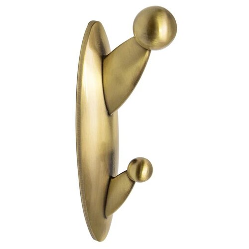 Крючки (2 шт) двухрожковые для одежды Loid 701 AB 145х40 мм