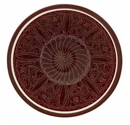 Шафран Коса большая Риштанская Керамика, 18см, коричневая
