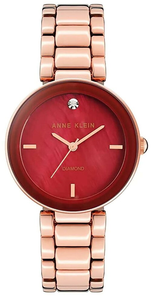 Наручные часы ANNE KLEIN Diamond, золотой, красный