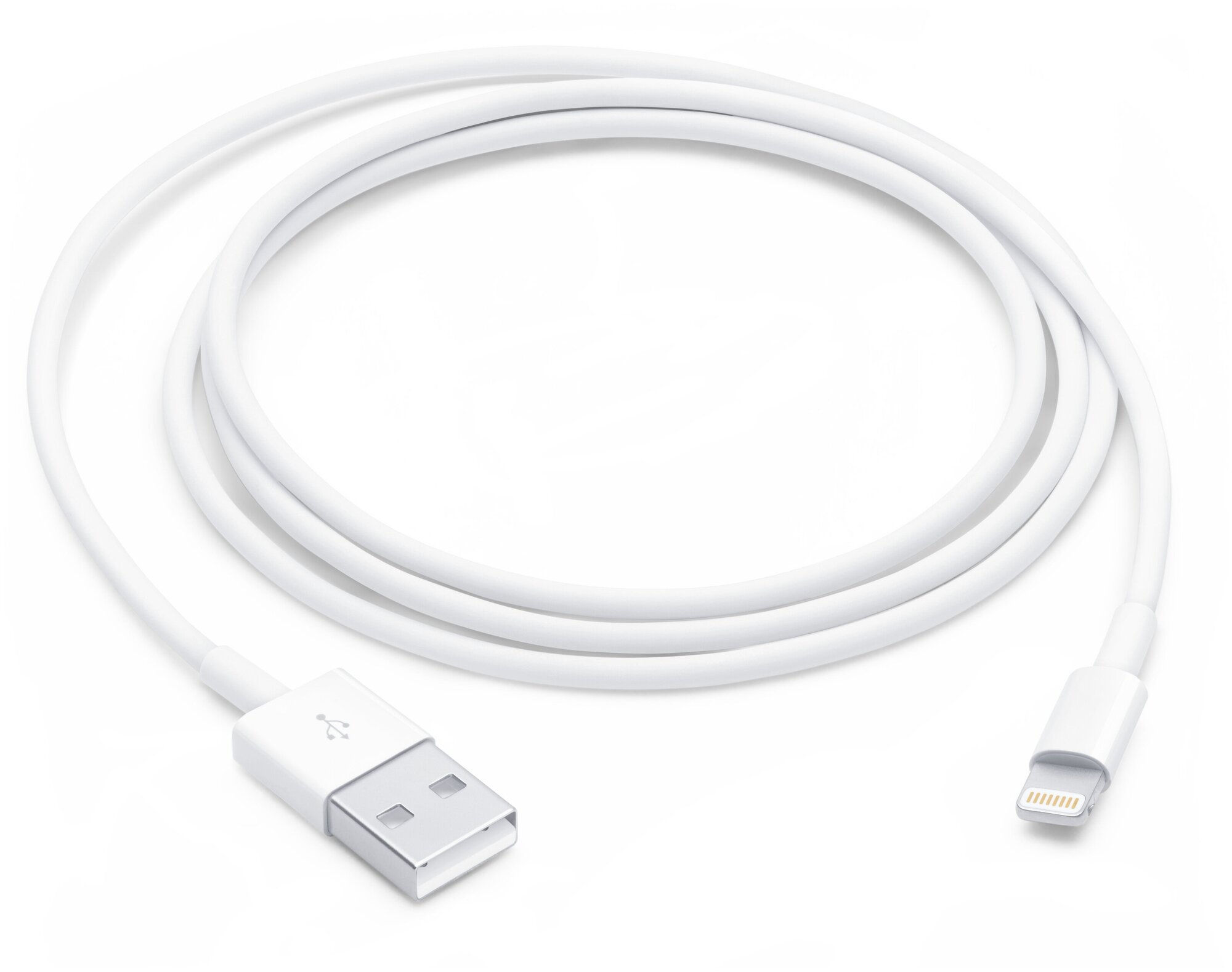 Кабель USB - Lightning (Iphone/IPad) 1м, белый Soft-Touch