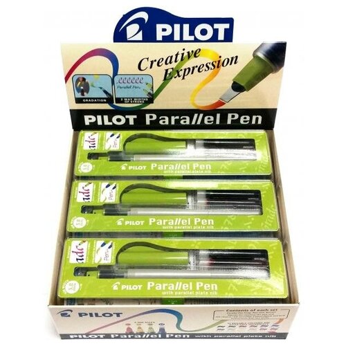 Pilot Упаковка из 12 перьевых ручек для каллиграфии Parallel Pen 3.8мм